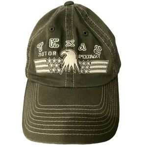 Texas Motor Speedway Olive Green Embroidered SMI Properties Baseball Cap Hat OS